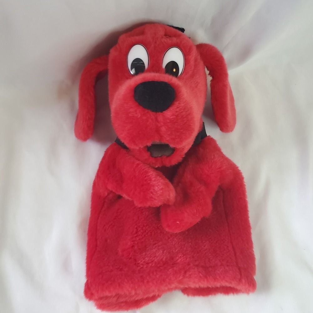 Vintage Scholastic Clifford‎ Plush Hand Puppet Red Dog Merry Makers 1995 10"